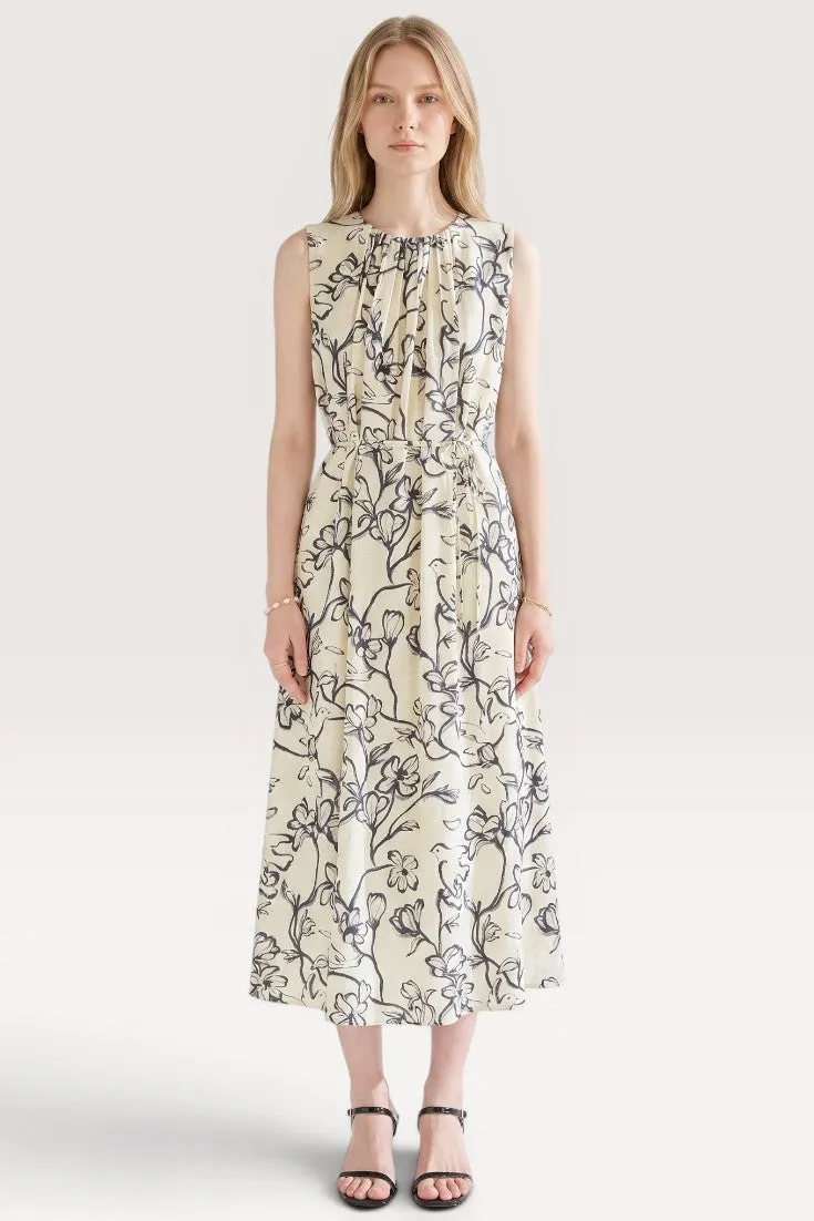 Elowen · Midnight Blossom Midi Dress sold by Viva Estel