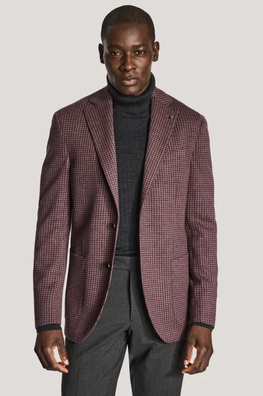 COMFORTWEAR™ Berry Houndstooth Blazer made by Jack Victor