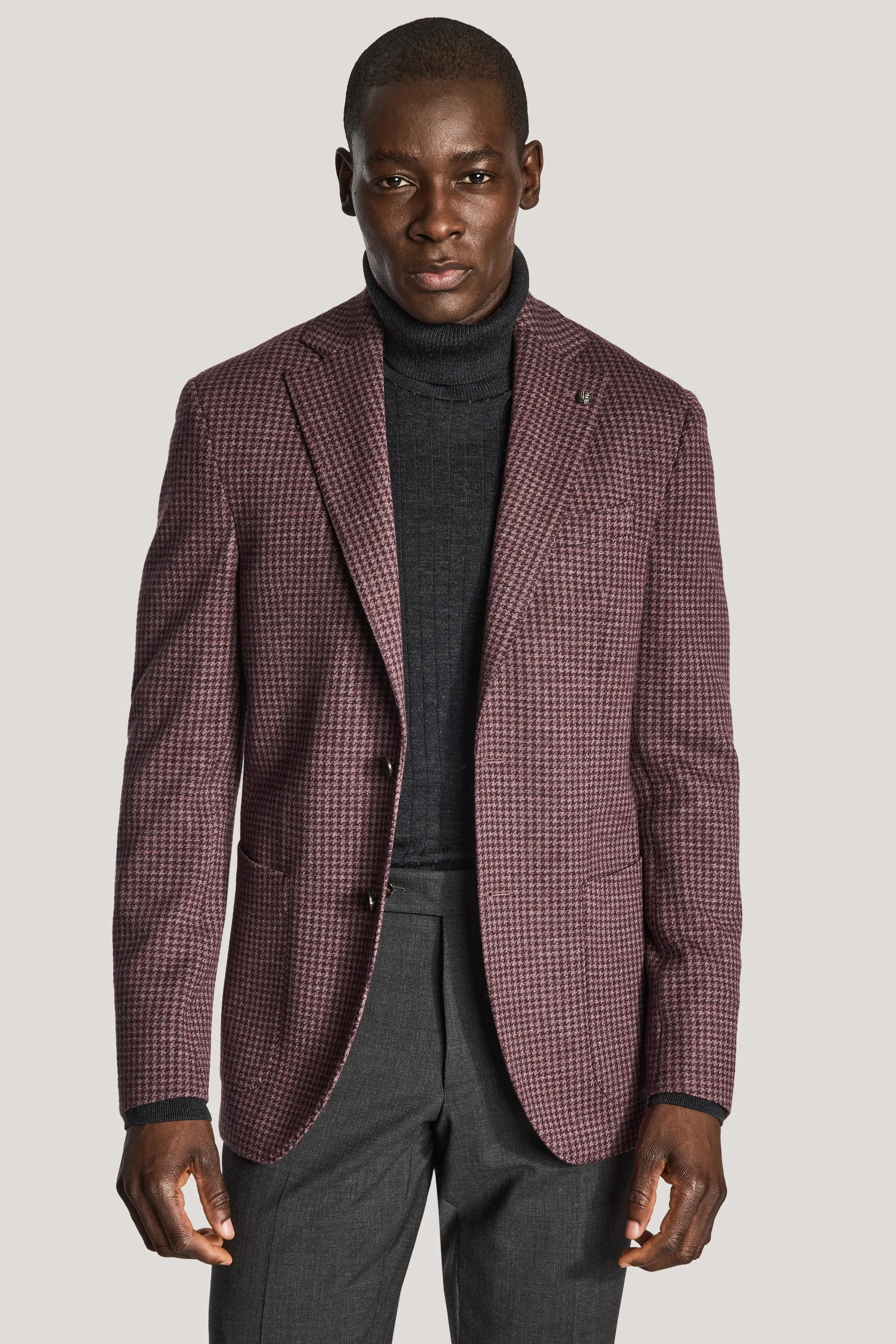 COMFORTWEAR™ Berry Houndstooth Blazer sold by Jack Victor