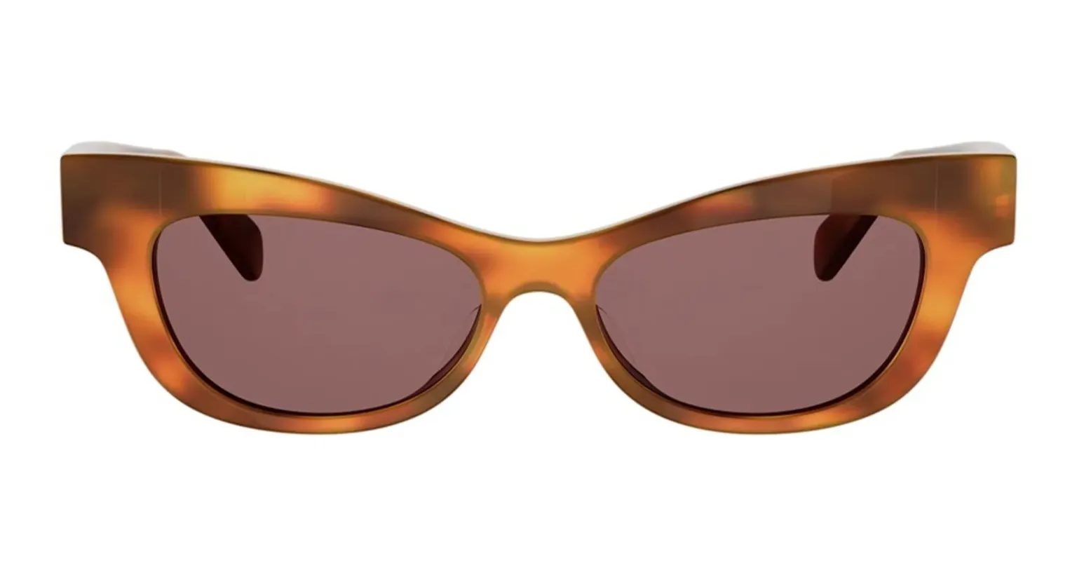 Triomphe havana cat-eye sunglasses made by Celine