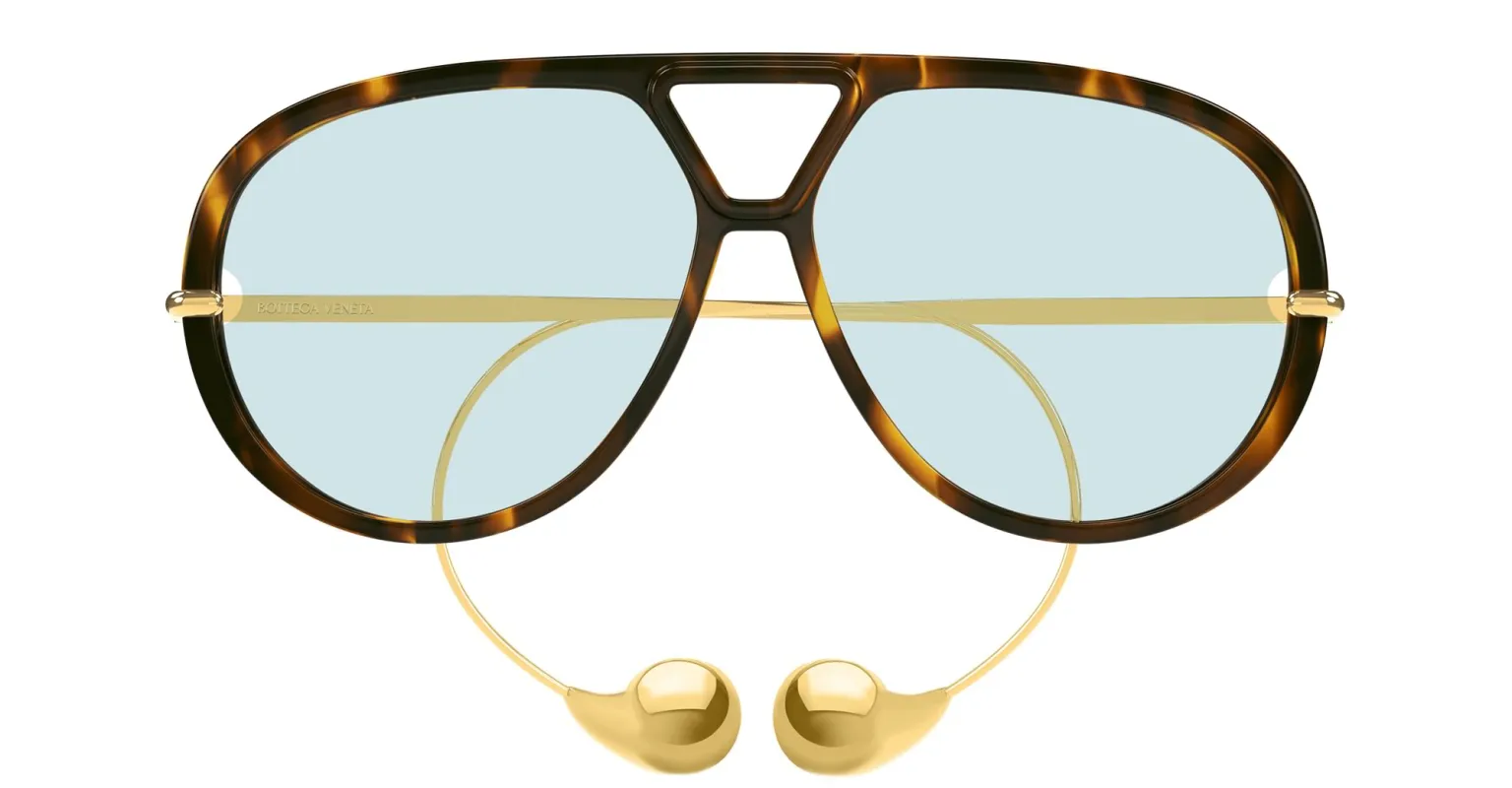 Bv1273s-007 - havana / green lens made by Bottega Veneta