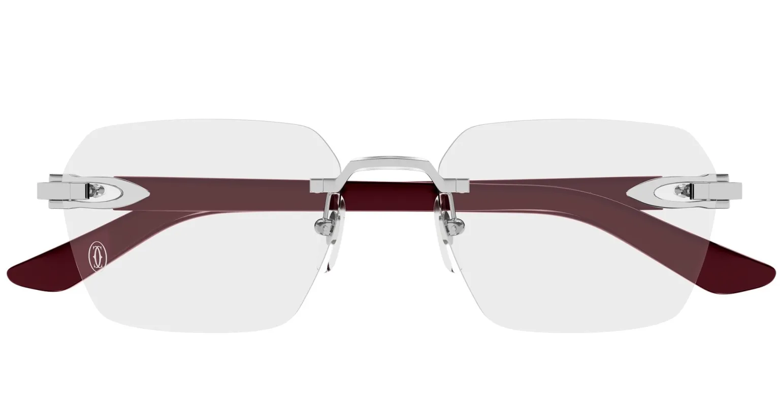 Decor c de cartier ct0623o-002 - silver / red rx made by Cartier
