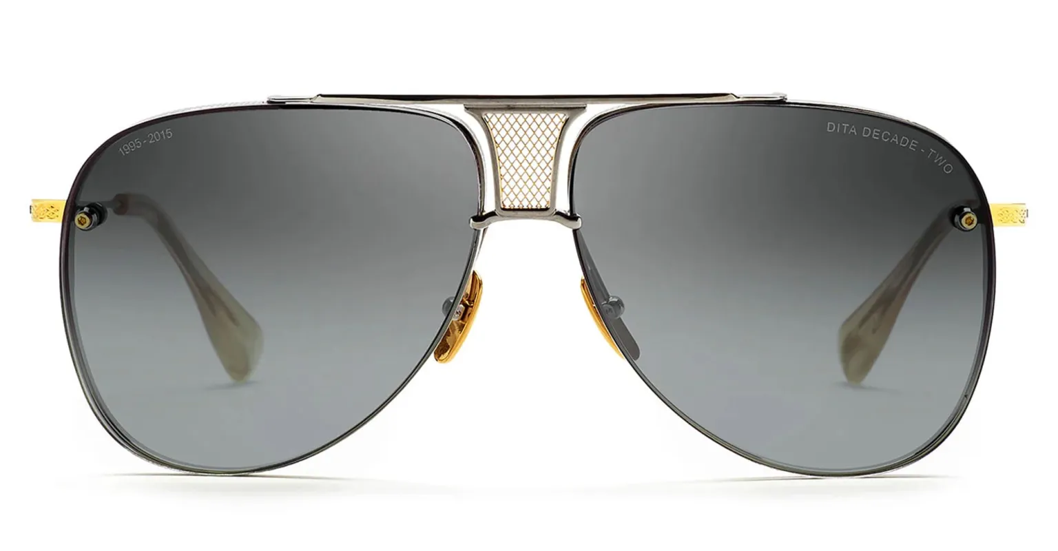 Decade-two - black palladium / yellow gold made by DITA