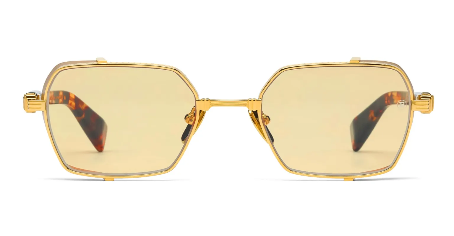 Brigade iii - 18k gold / spotted havana made by Balmain