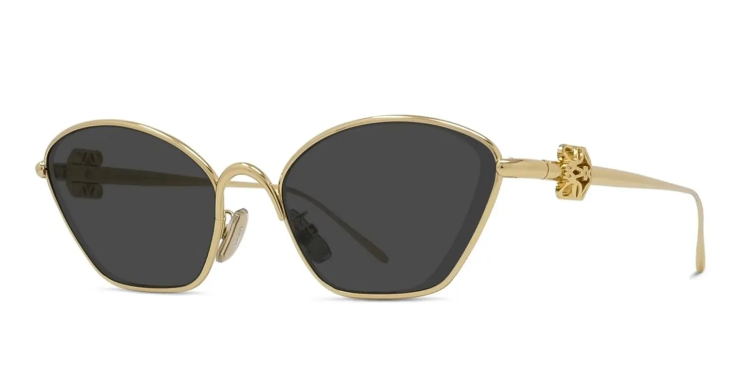 Anagram gold metal cat-eye sunglasses made by Loewe