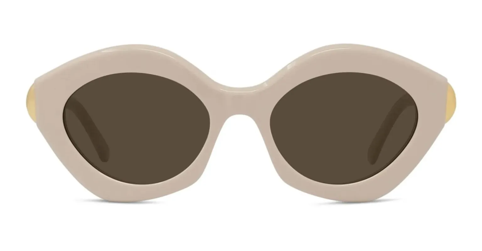 Coil white geometric sunglasses made by Loewe