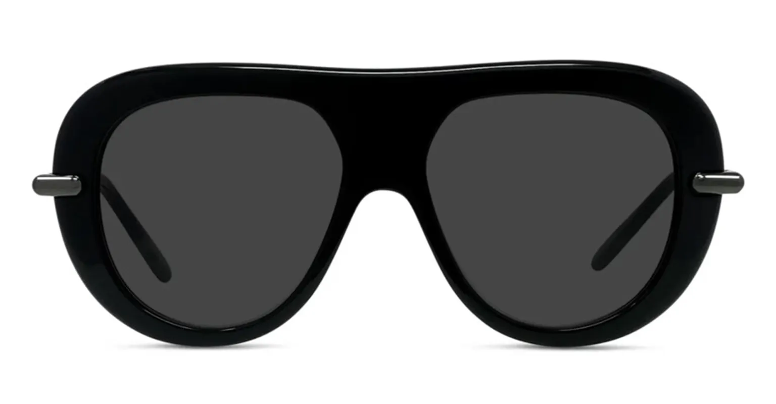 Slim black pilot sunglasses made by Loewe