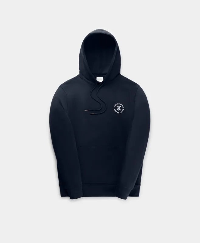 Deep Navy Circle Hoodie sold by Daily Paper