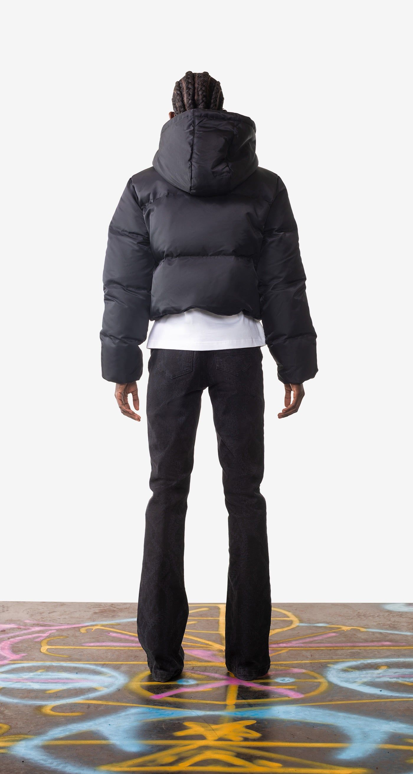 Black Epuff Cropped Jacket sold by Daily Paper product image thumbnail 4