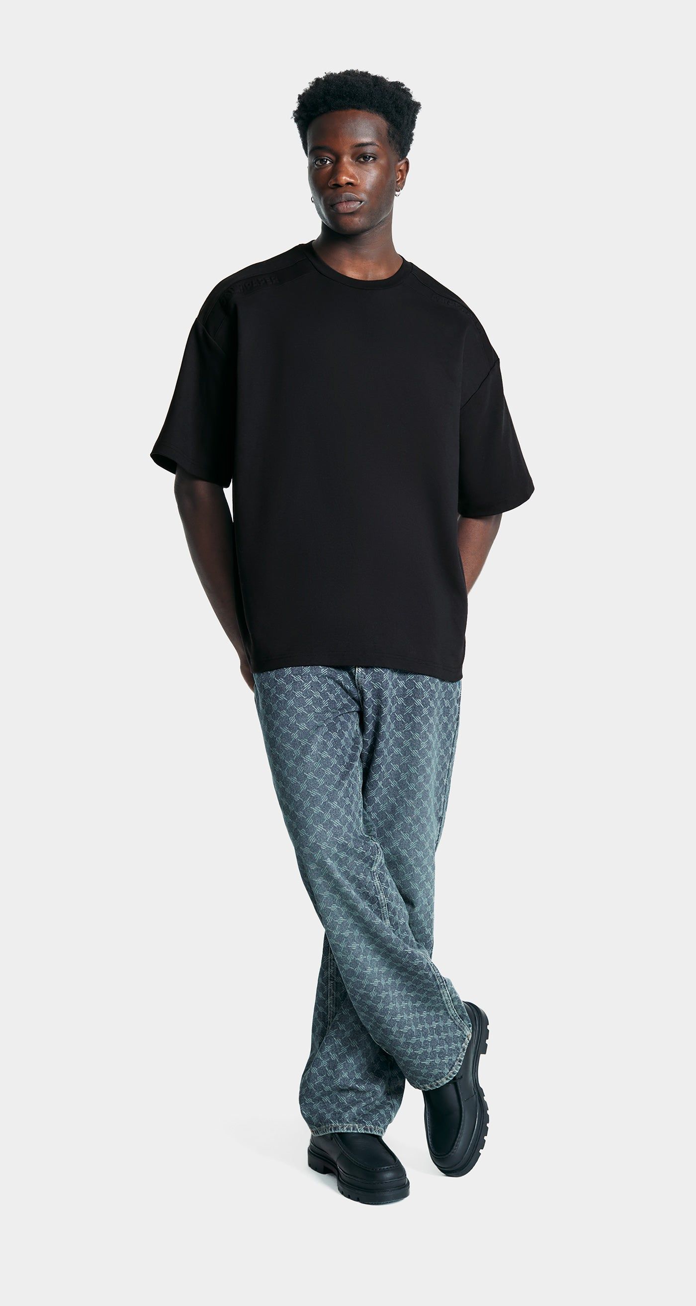 Black Juma Oversized T-Shirt sold by Daily Paper product image thumbnail 3