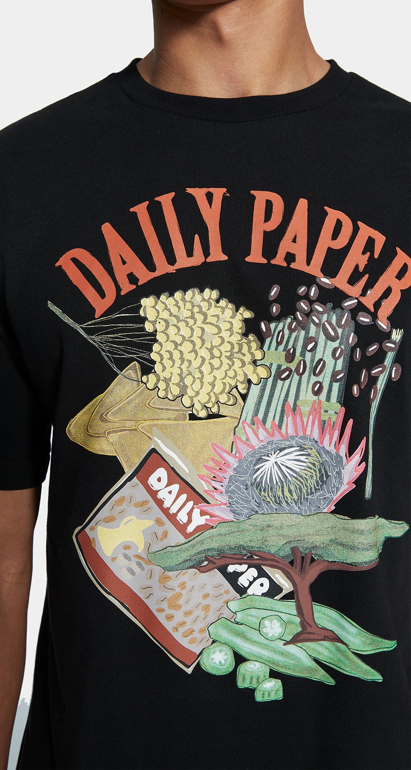 Black Hoji T-Shirt sold by Daily Paper product image thumbnail 5