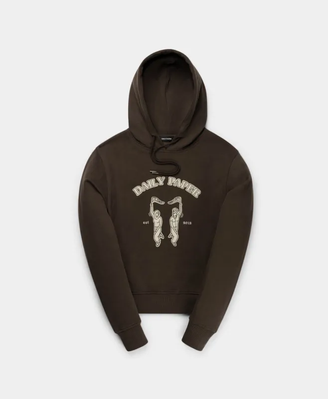 Hot Fudge Brown Naztia Hoody sold by Daily Paper