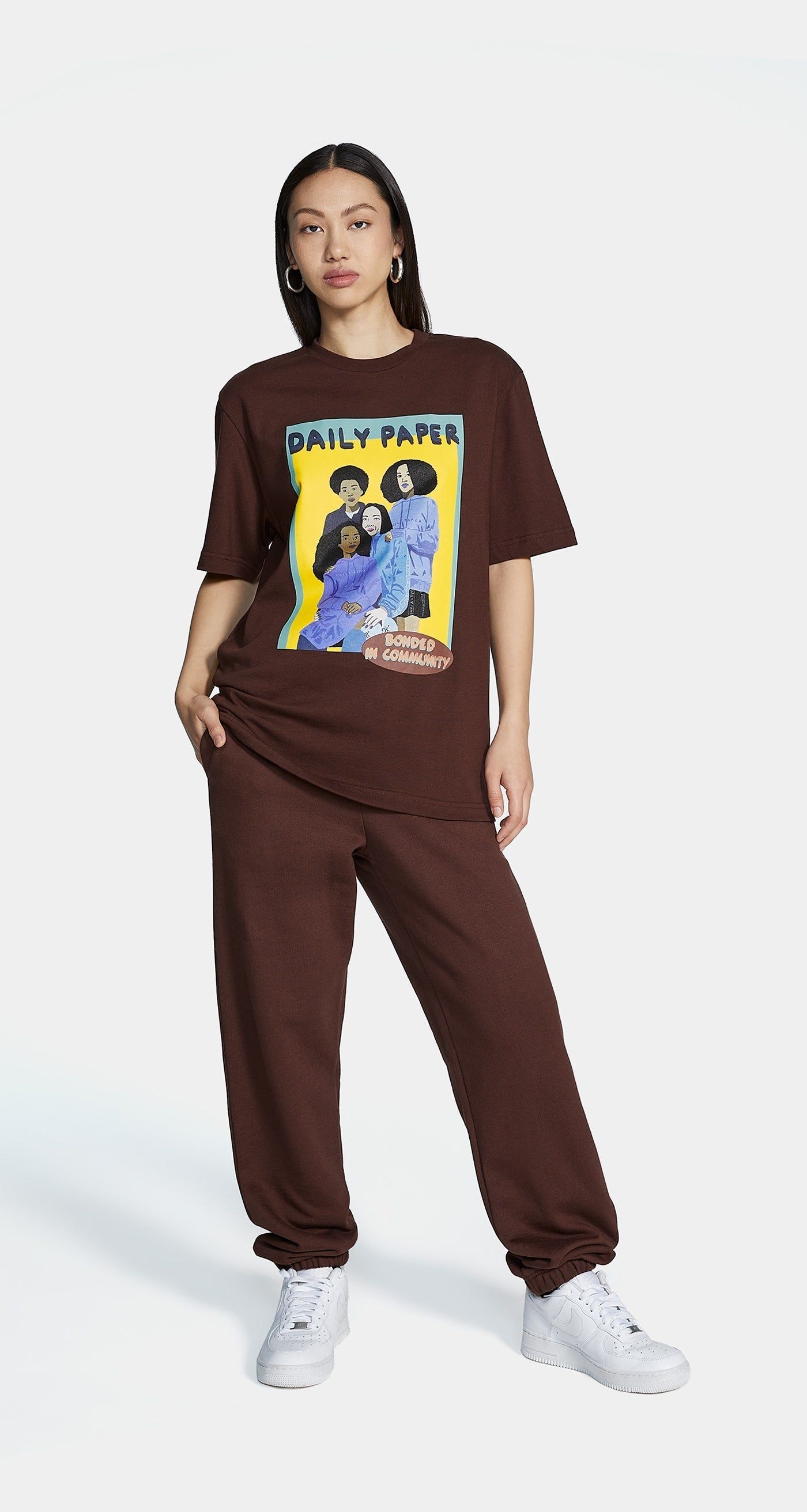 Chocolate Brown Horizo T-Shirt sold by Daily Paper product image thumbnail 5