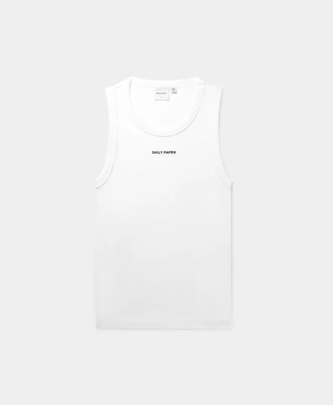 White Logotype Tank Top sold by Daily Paper