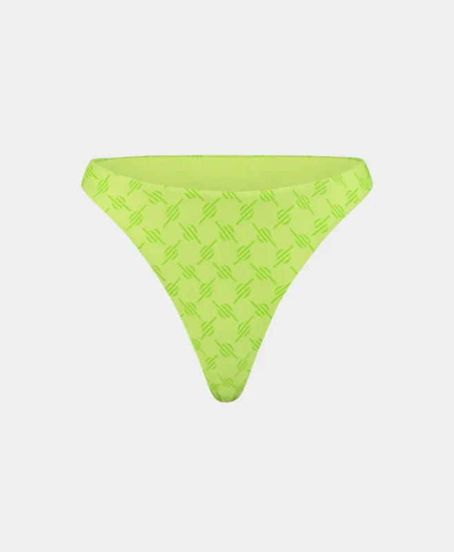 Daiquiri Green Zazi Monogram Bikini Bottom sold by Daily Paper