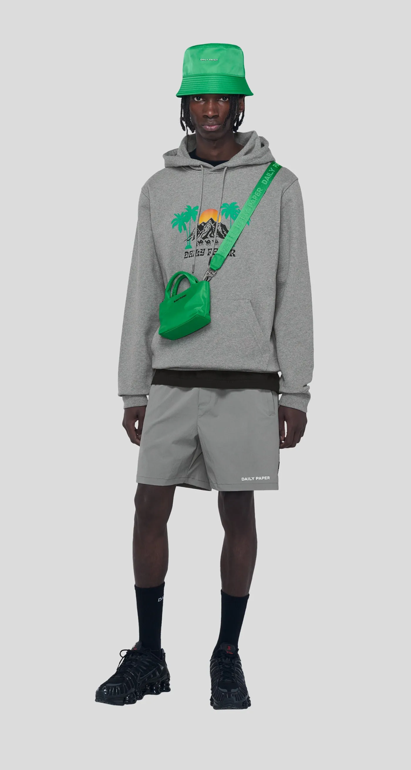 Grey Melange Peroz Hoody sold by Daily Paper product image thumbnail 3