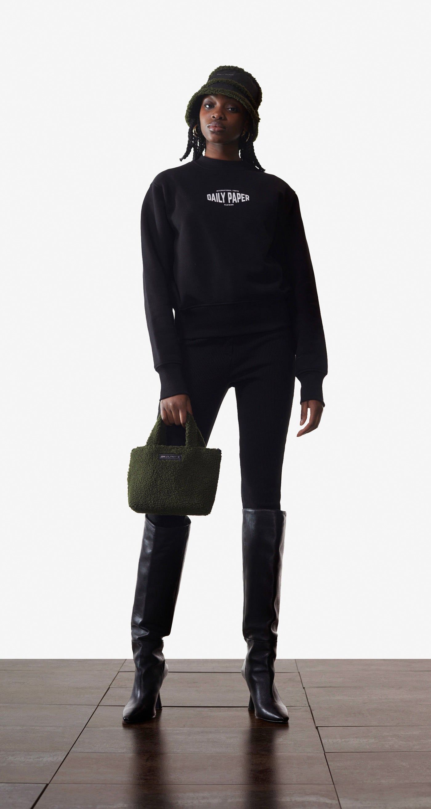 Black Evvie Youth Sweater sold by Daily Paper product image thumbnail 3