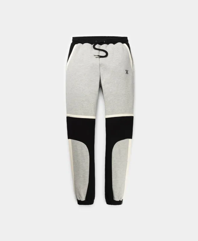 Overcast Beige Black Grey Melange Nabila Trackpants sold by Daily Paper