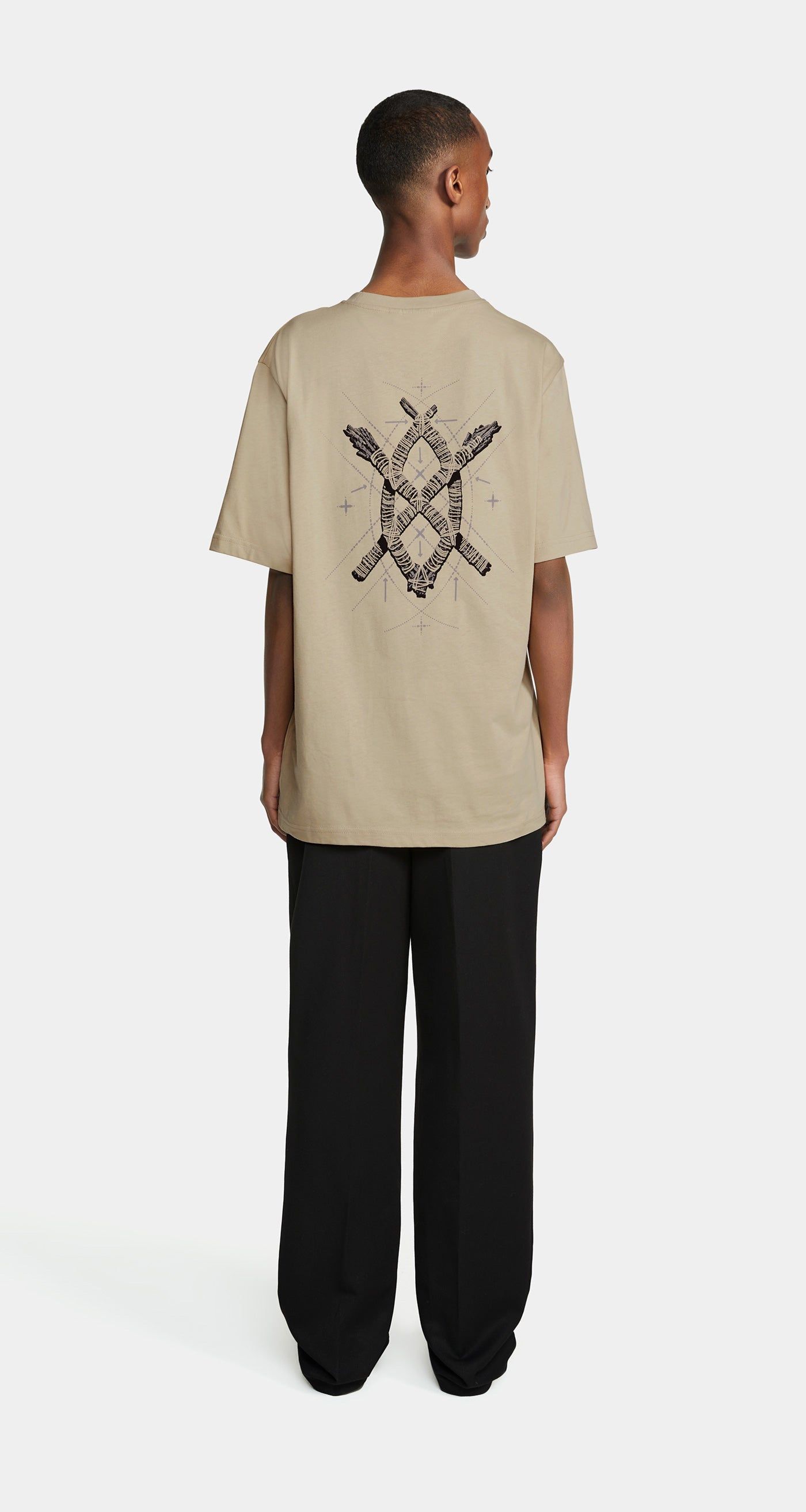 Oxford Beige Rudo T-Shirt sold by Daily Paper product image thumbnail 3