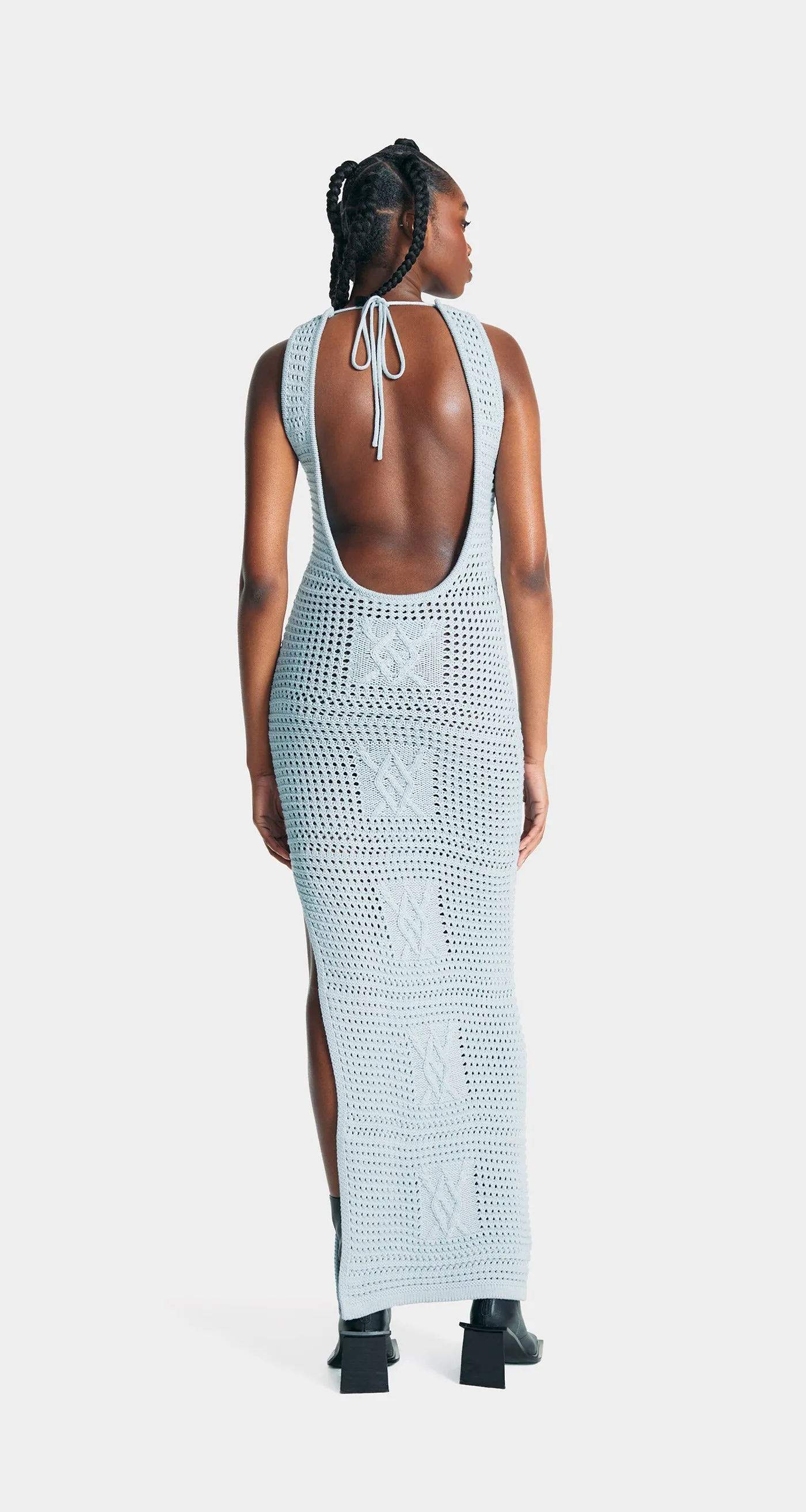 Halogen Blue Izara Crochet Dress sold by Daily Paper product image thumbnail 4