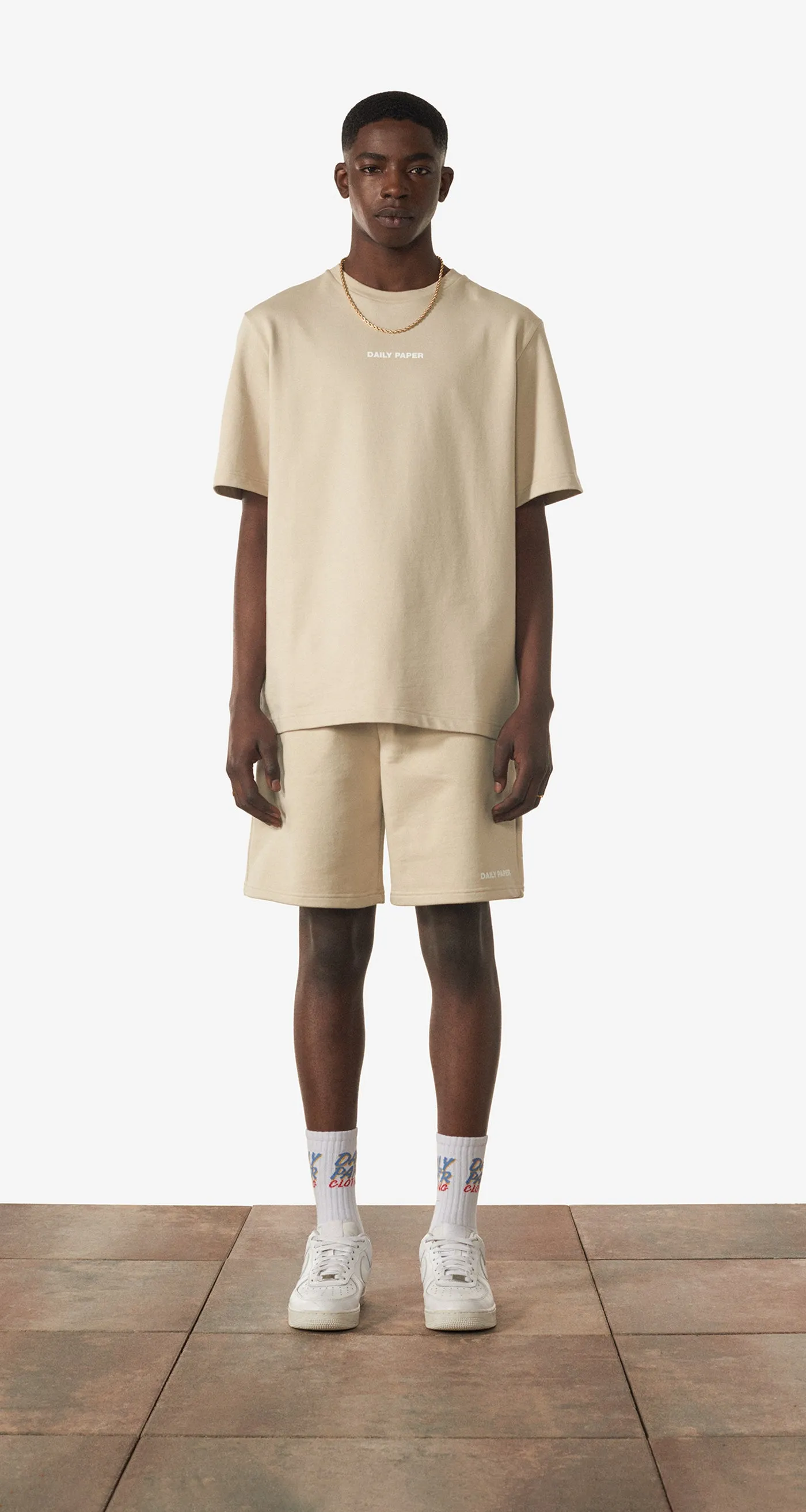 Beige Refarid Shorts sold by Daily Paper product image thumbnail 3