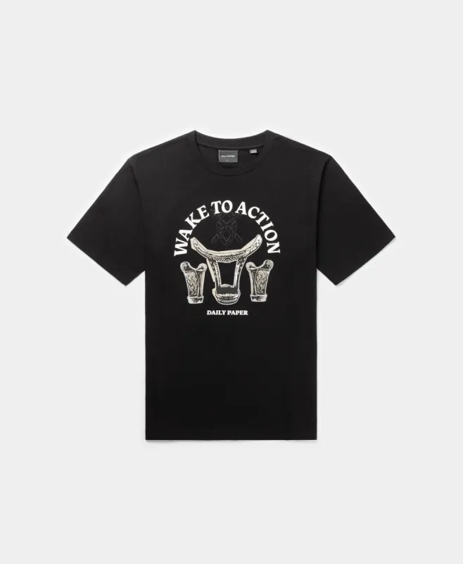 Black Rivo T-Shirt sold by Daily Paper