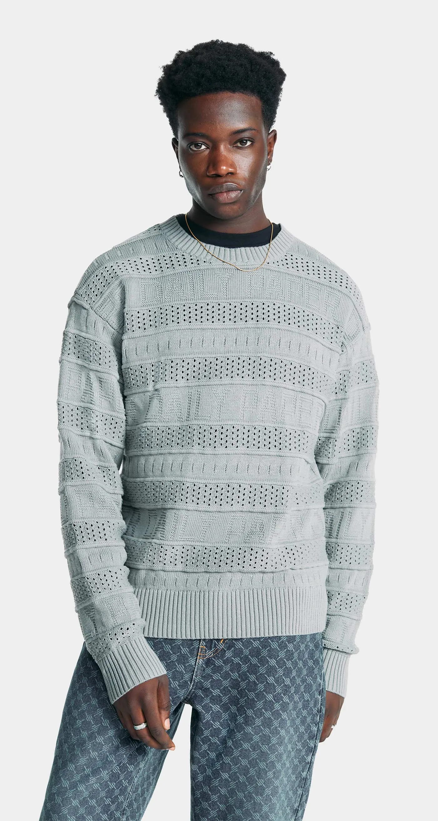 Grey Rajih Knit Sweater sold by Daily Paper product image thumbnail 5