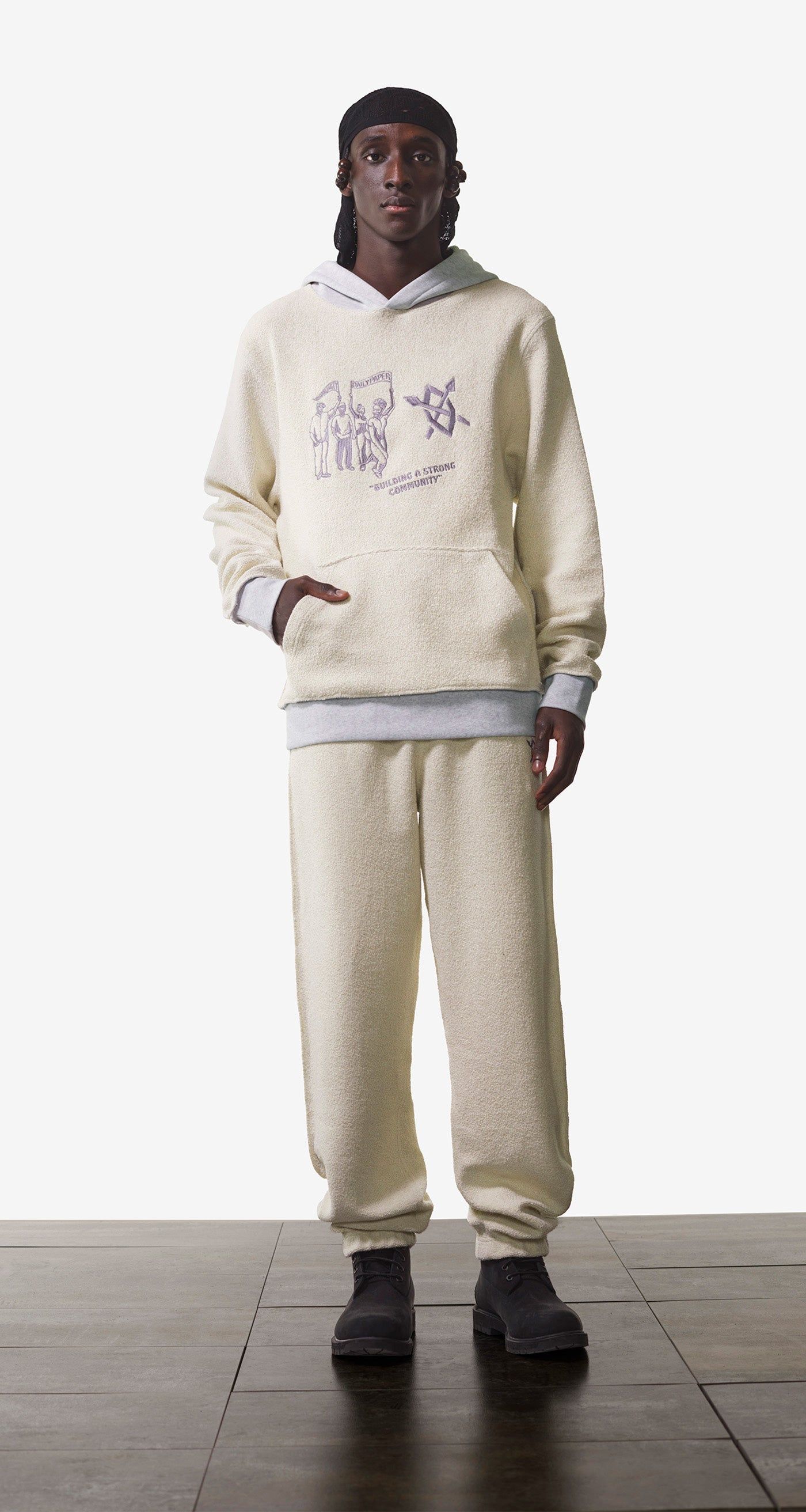 Grey Melange Off White Nemar Pants sold by Daily Paper product image thumbnail 3