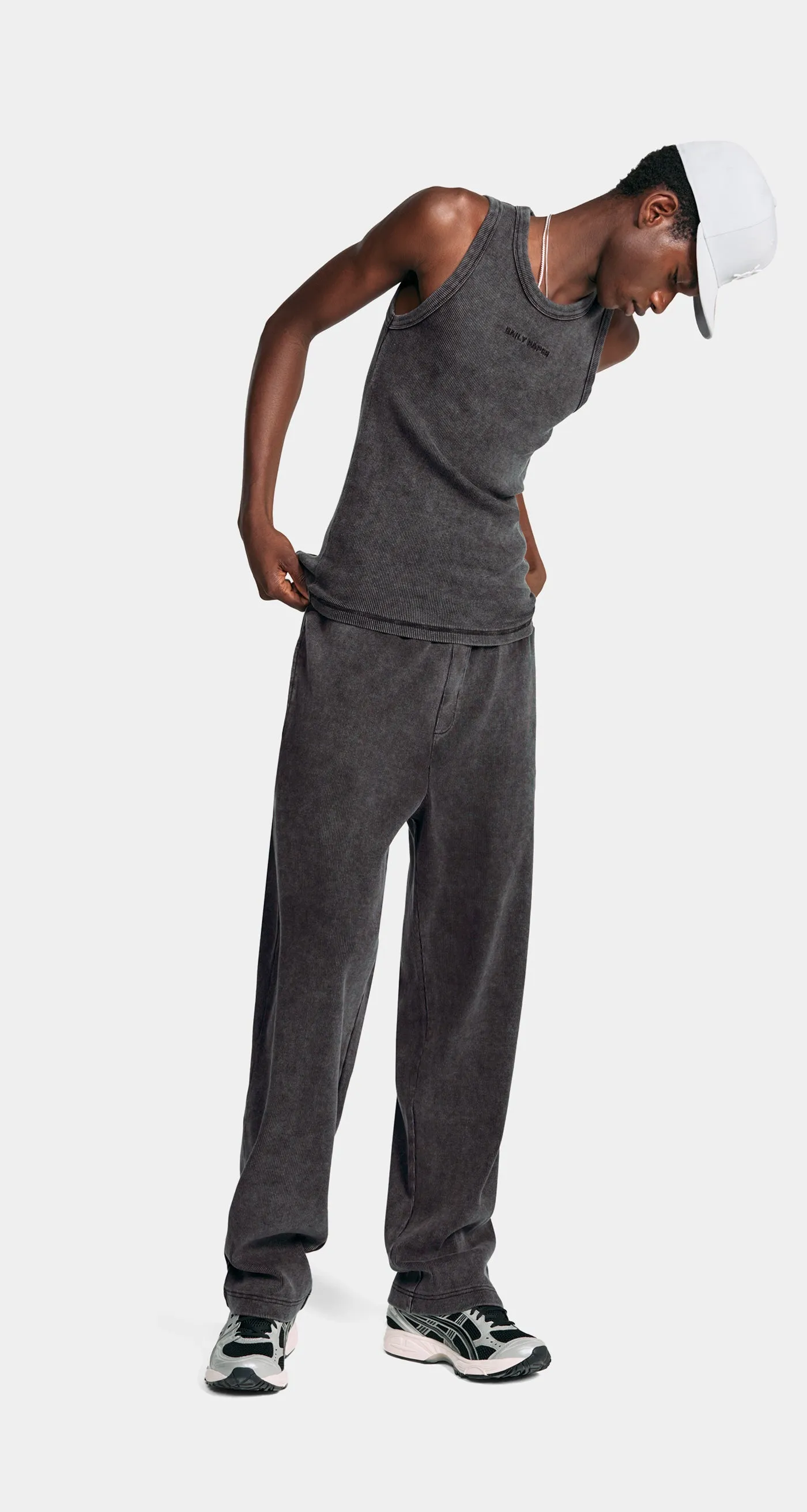 Black Logotype Wash Tanktop sold by Daily Paper product image thumbnail 4