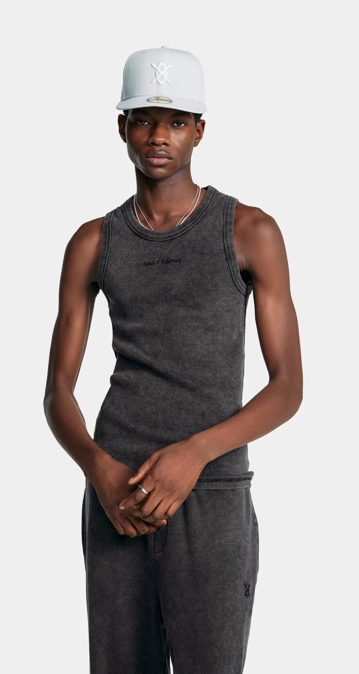 Black Logotype Wash Tanktop sold by Daily Paper product image thumbnail 5