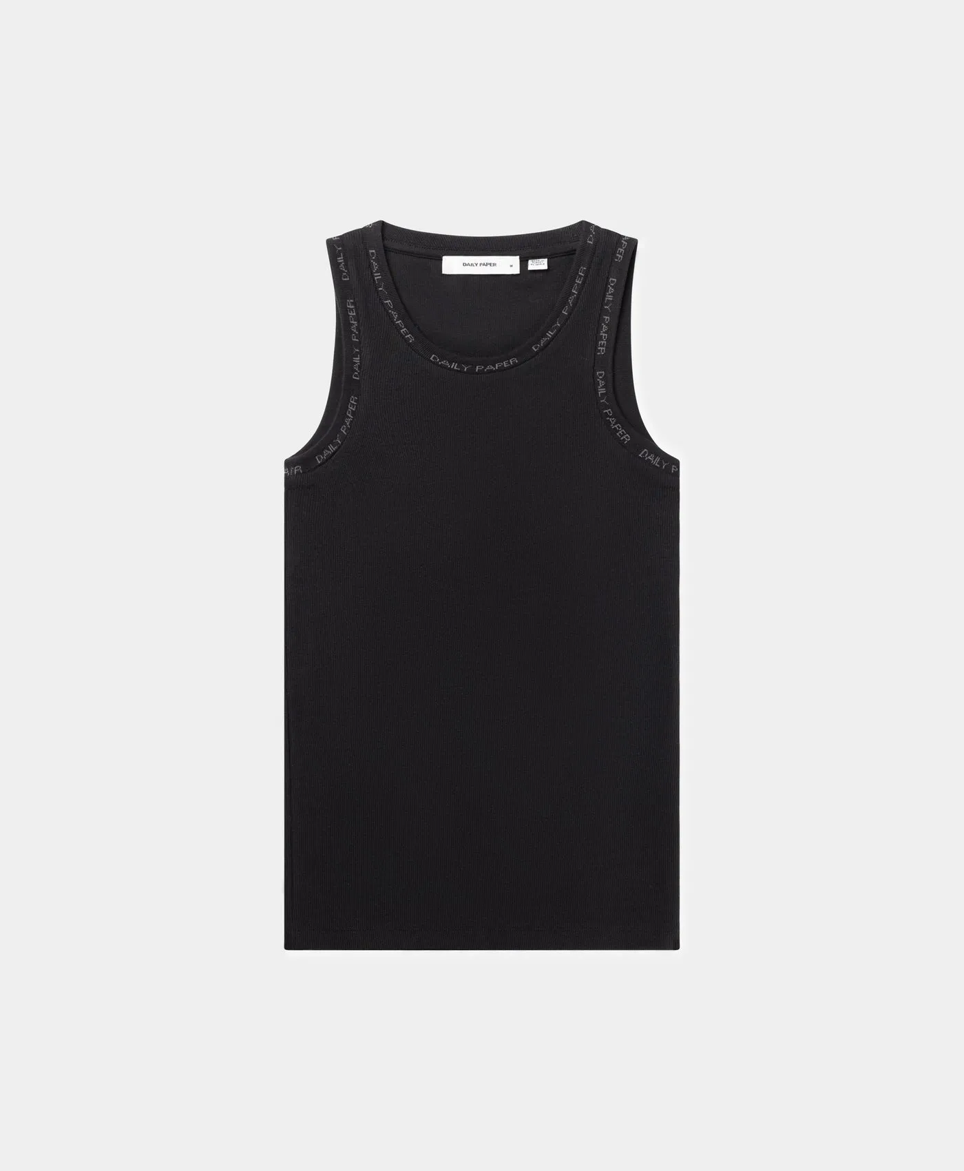 Black Erib Tank Top sold by Daily Paper
