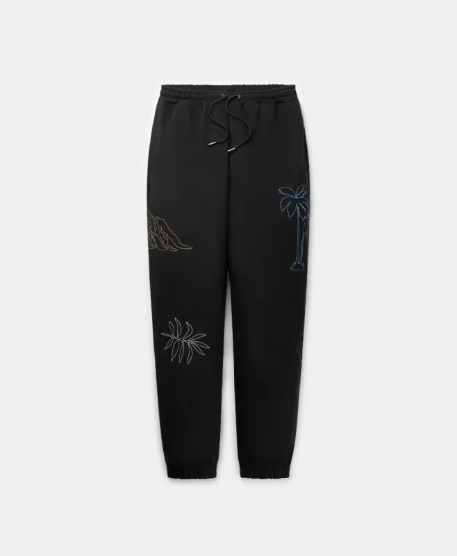 Black Purdil Jog Pants sold by Daily Paper