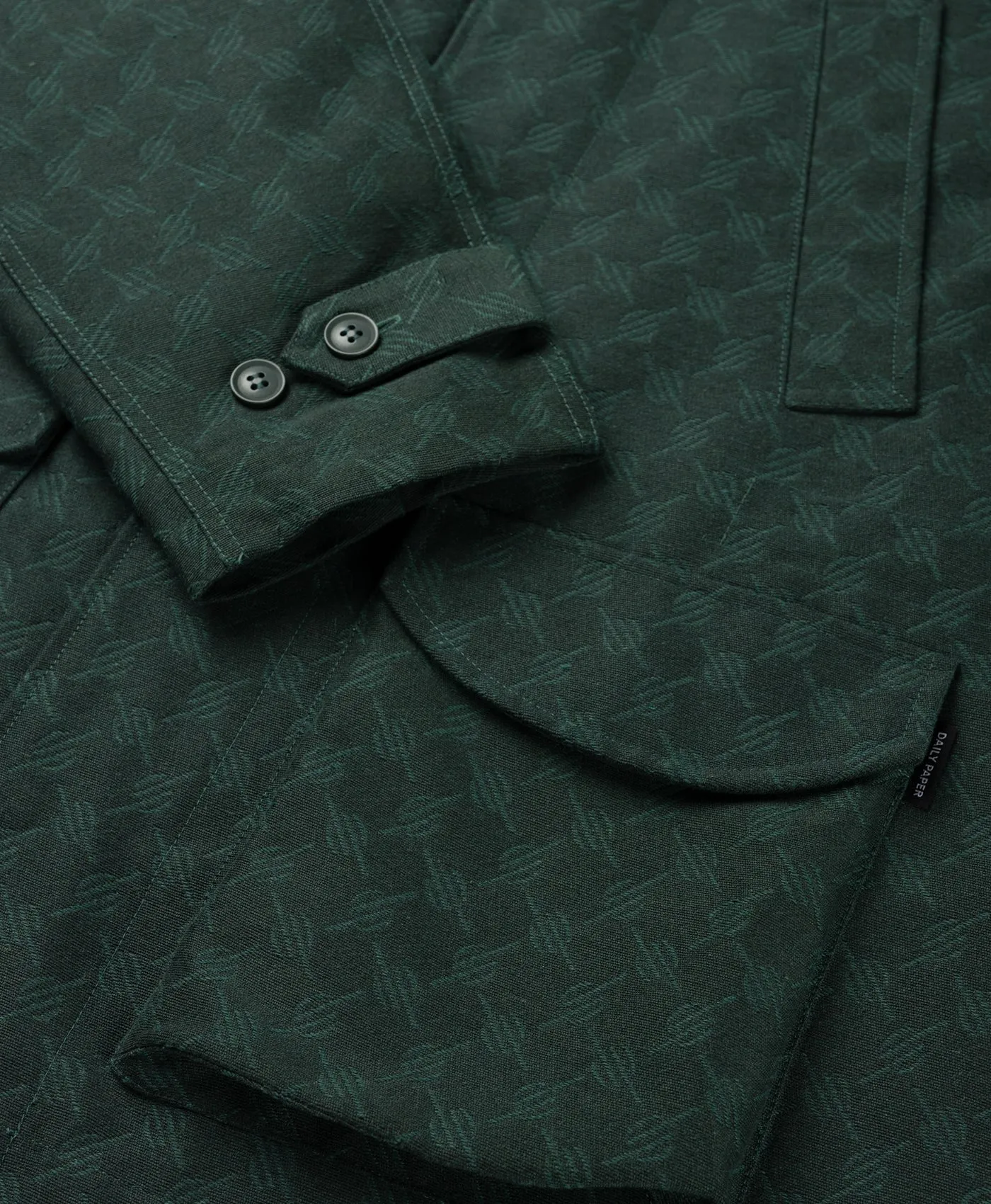 Pine Green Imani Monogram Jacket sold by Daily Paper product image thumbnail 3