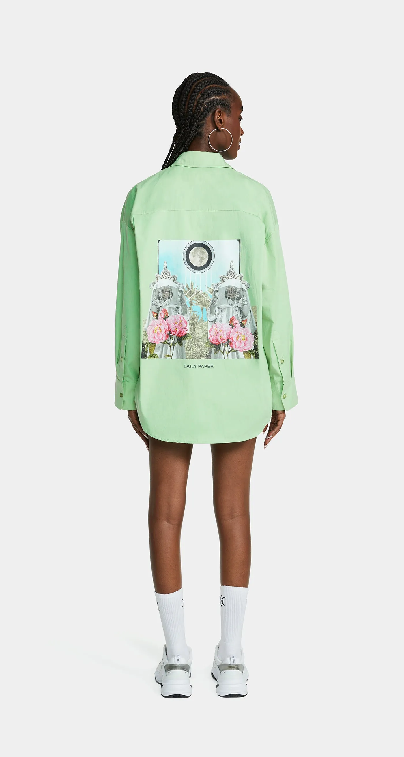 Absinth Green Portia Shirt sold by Daily Paper product image thumbnail 4