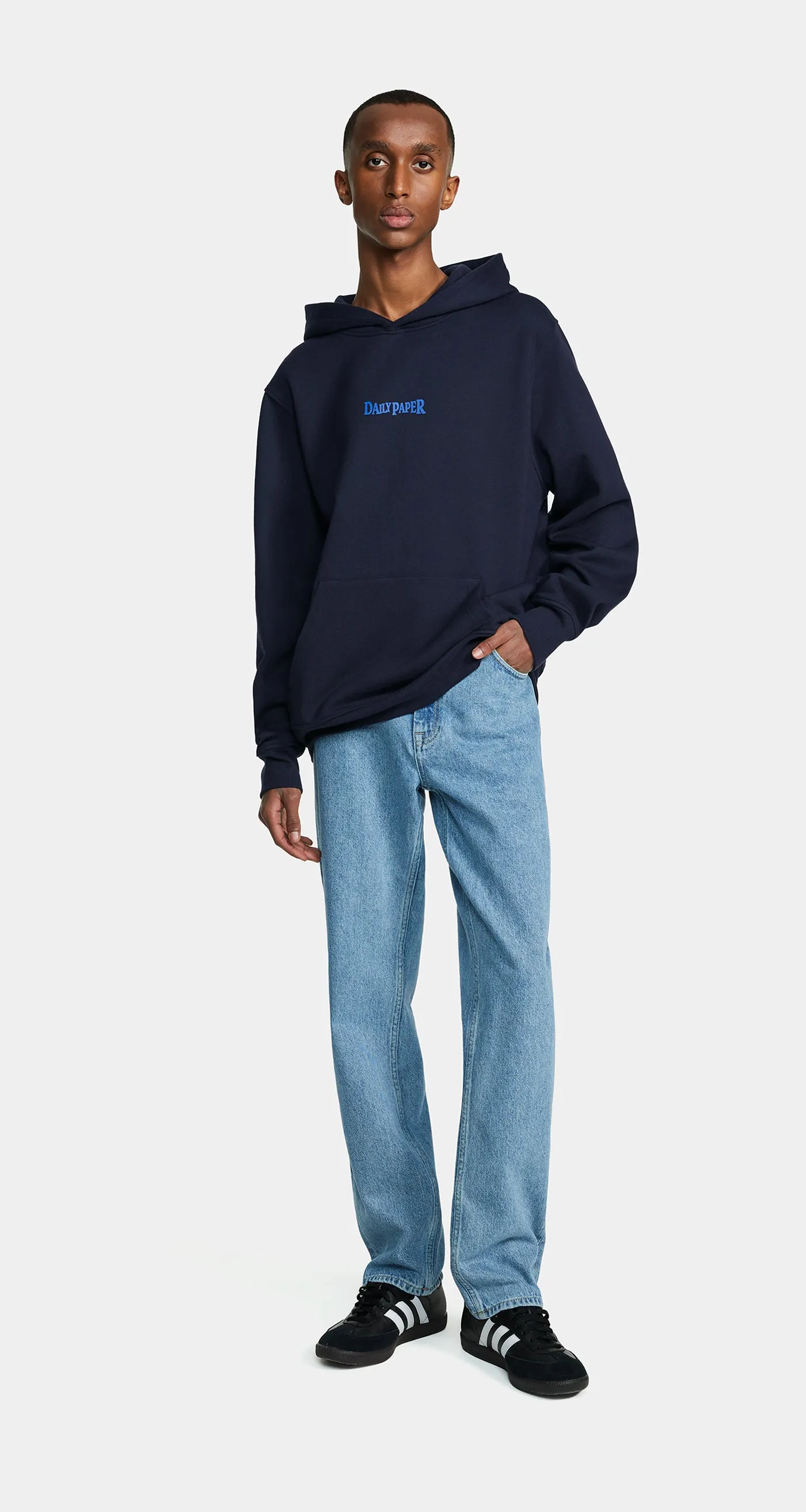 Deep Navy Rami Hoodie sold by Daily Paper product image thumbnail 4