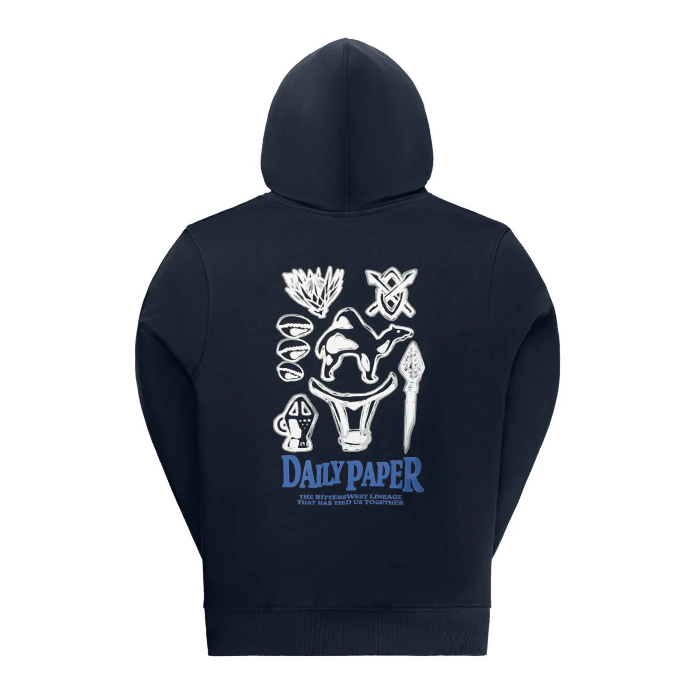 Deep Navy Rami Hoodie sold by Daily Paper product image thumbnail 5