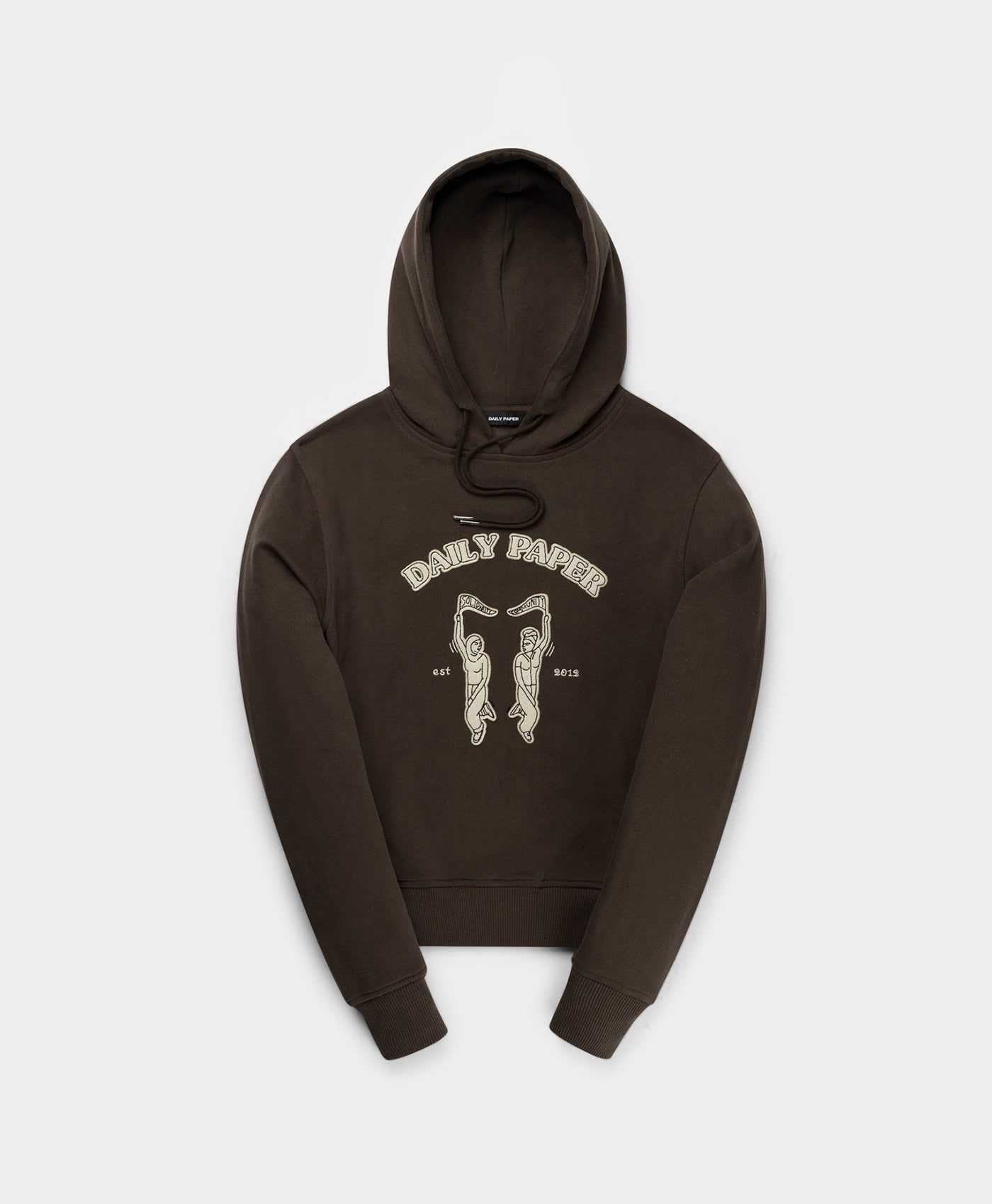 Hot Fudge Brown Naztia Hoody sold by Daily Paper