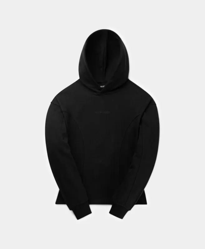 Black Zoe Open Back Hoodie sold by Daily Paper