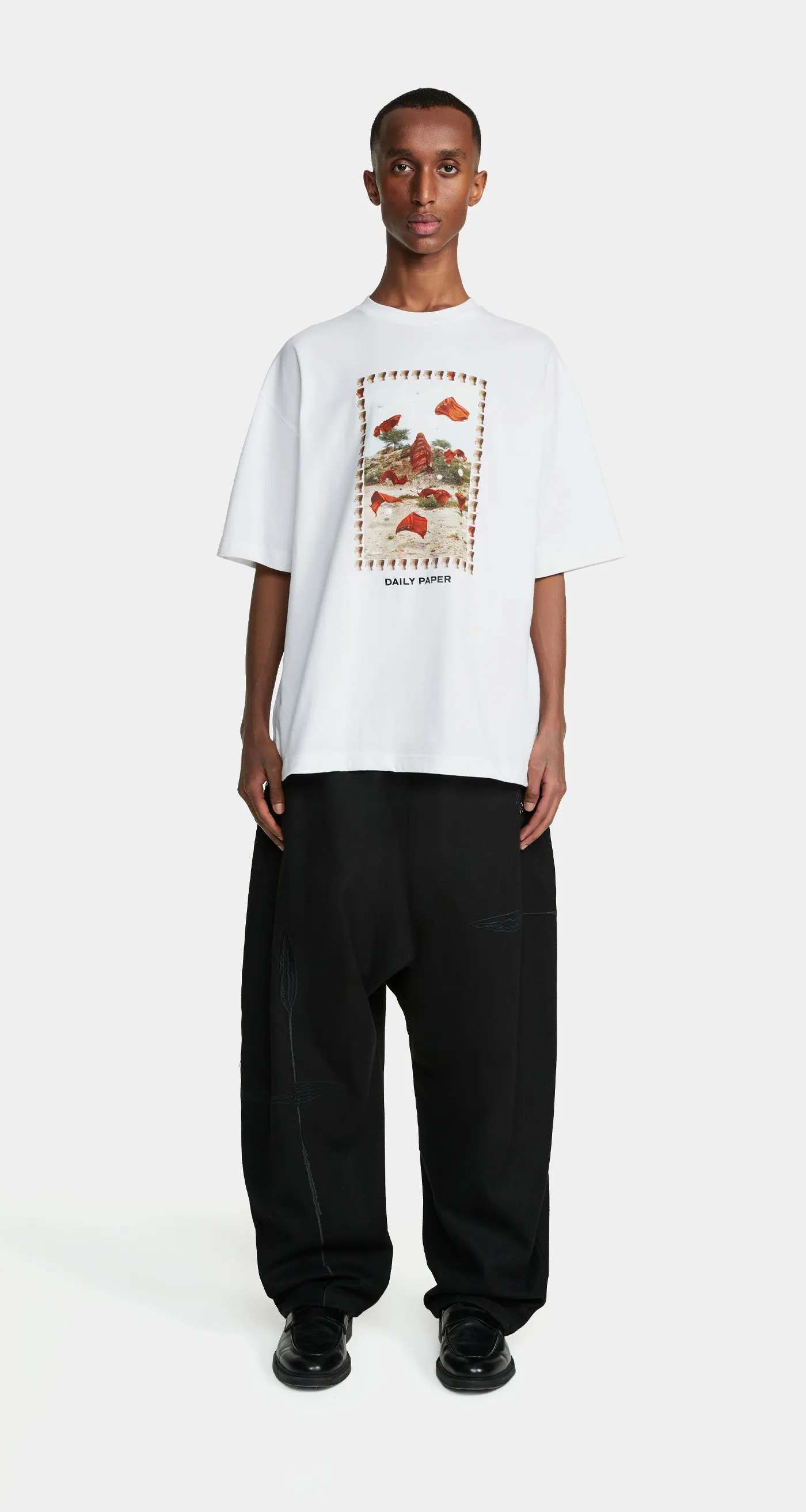 White Oversized Rashad T-Shirt sold by Daily Paper product image thumbnail 3