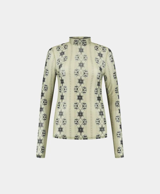 Leek Green Pelembe Longsleeve sold by Daily Paper