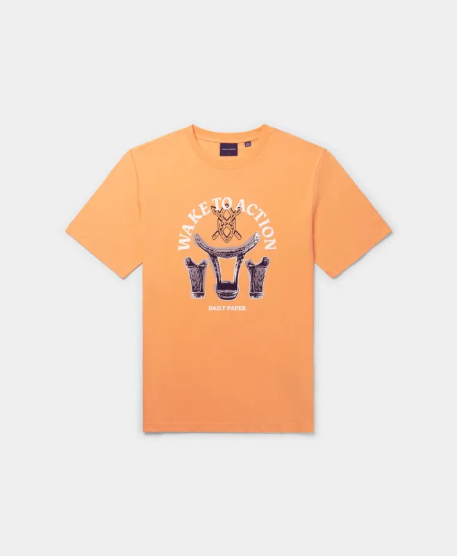 Tangerine Orange Rivo T-Shirt sold by Daily Paper