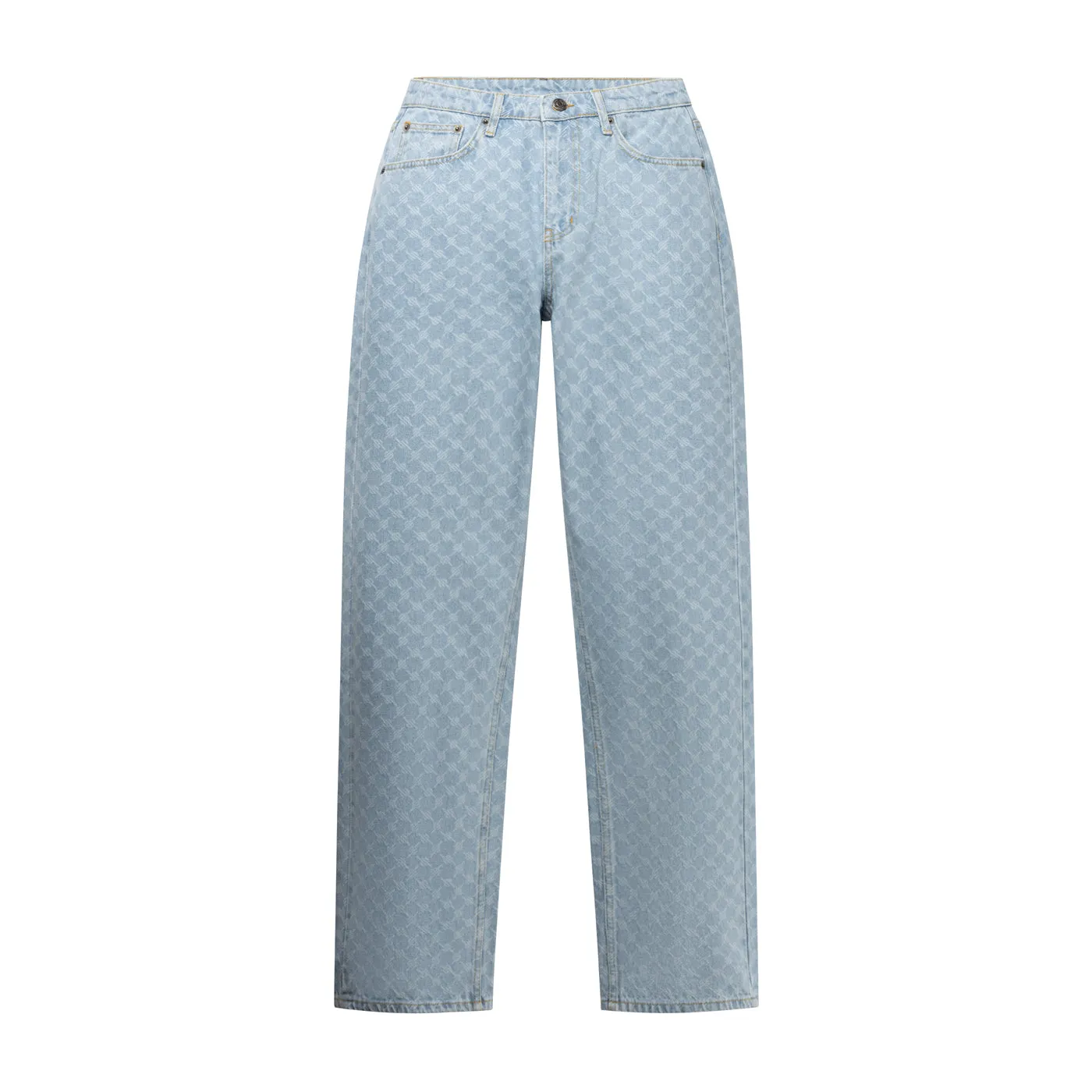 Mid Blue Amba Monogram Relaxed Jeans sold by Daily Paper product image thumbnail 3