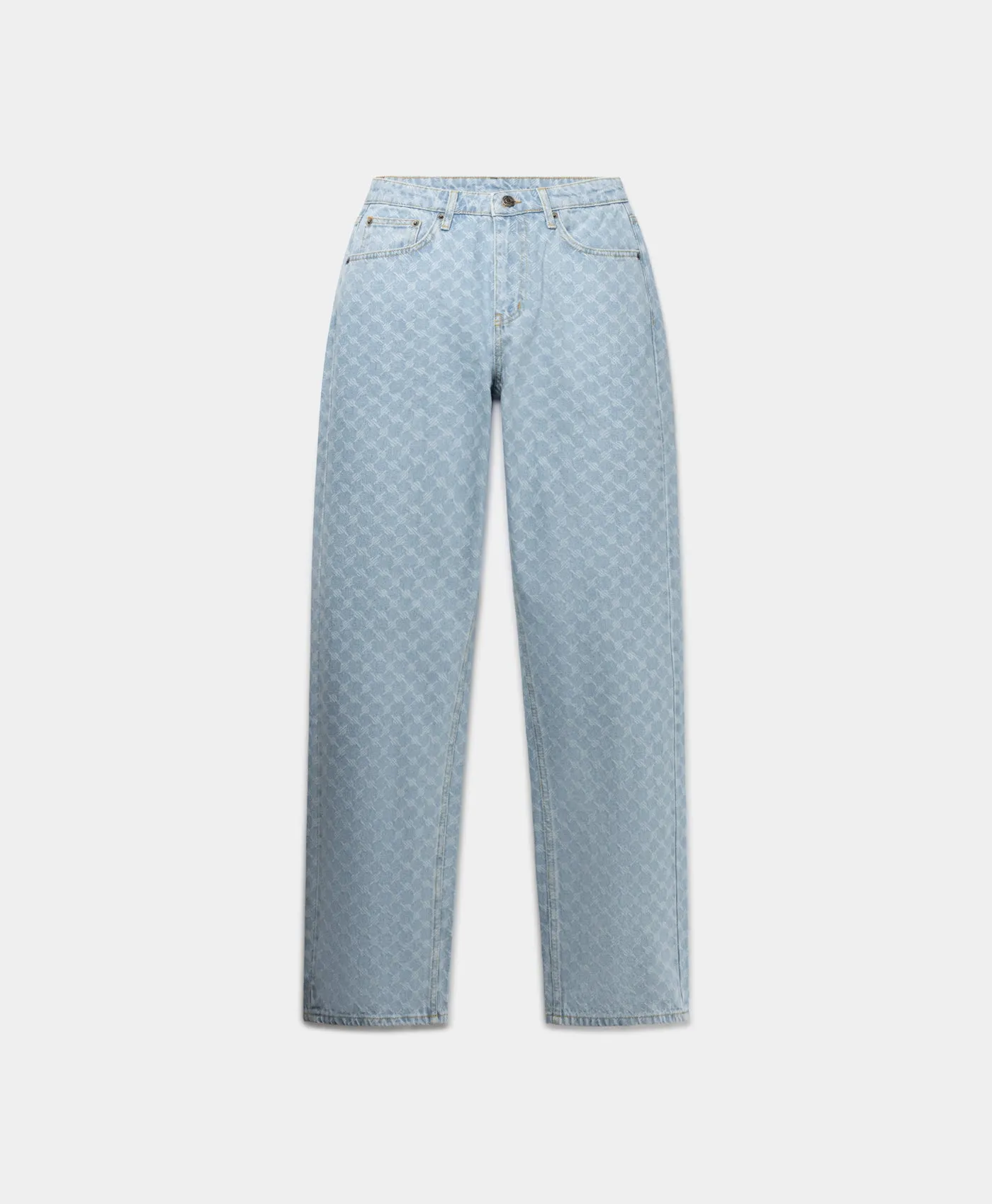 Mid Blue Amba Monogram Relaxed Jeans sold by Daily Paper