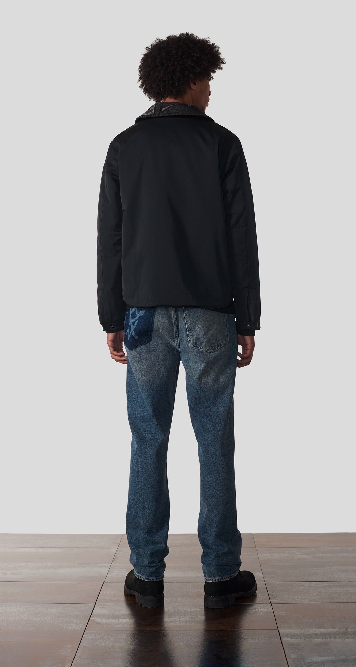 Black Nathim Jacket sold by Daily Paper product image thumbnail 4