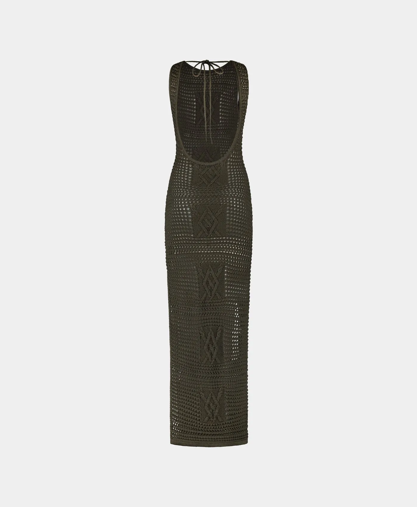 Army Green Izara Crochet Dress sold by Daily Paper product image thumbnail 2