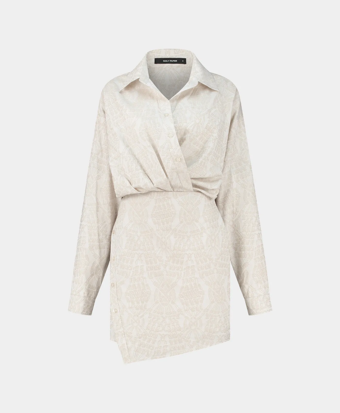 Moonstruck Beige Amber Macrame Jacquard Dress sold by Daily Paper