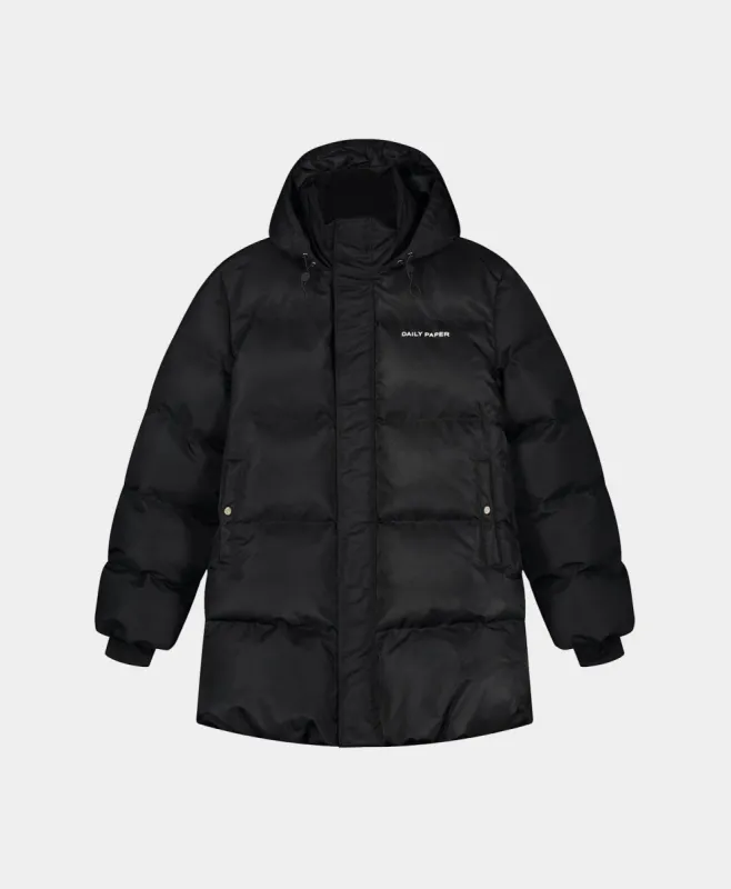 Black Epuffa Mid Jacket sold by Daily Paper