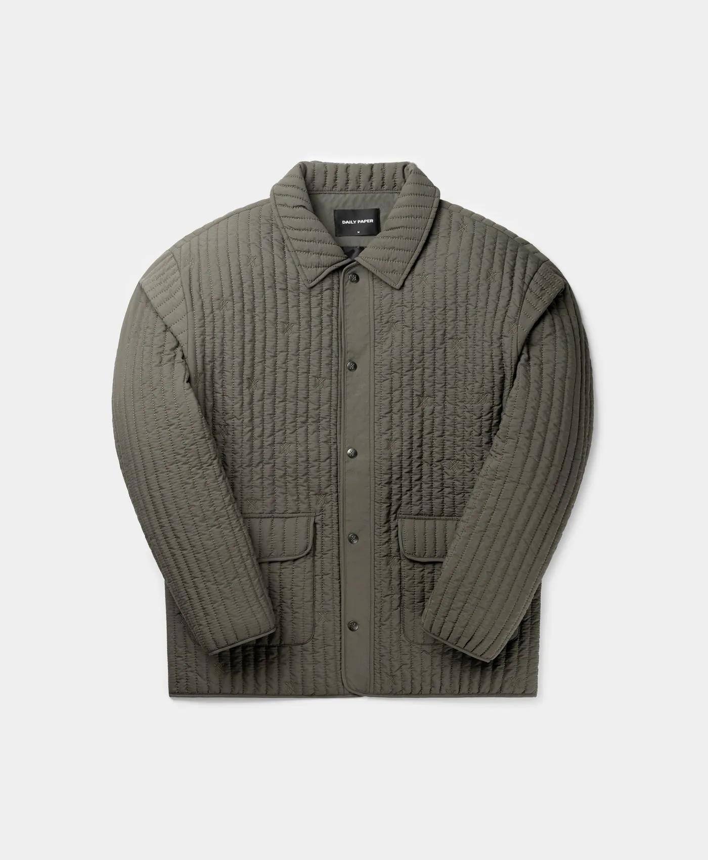 Chimera Grey Zyer Quilted Relaxed Jacket sold by Daily Paper