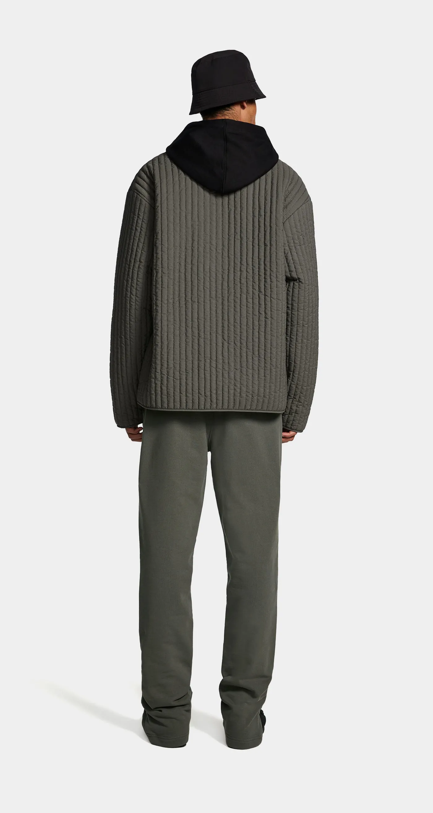 Chimera Grey Zyer Quilted Relaxed Jacket sold by Daily Paper product image thumbnail 5