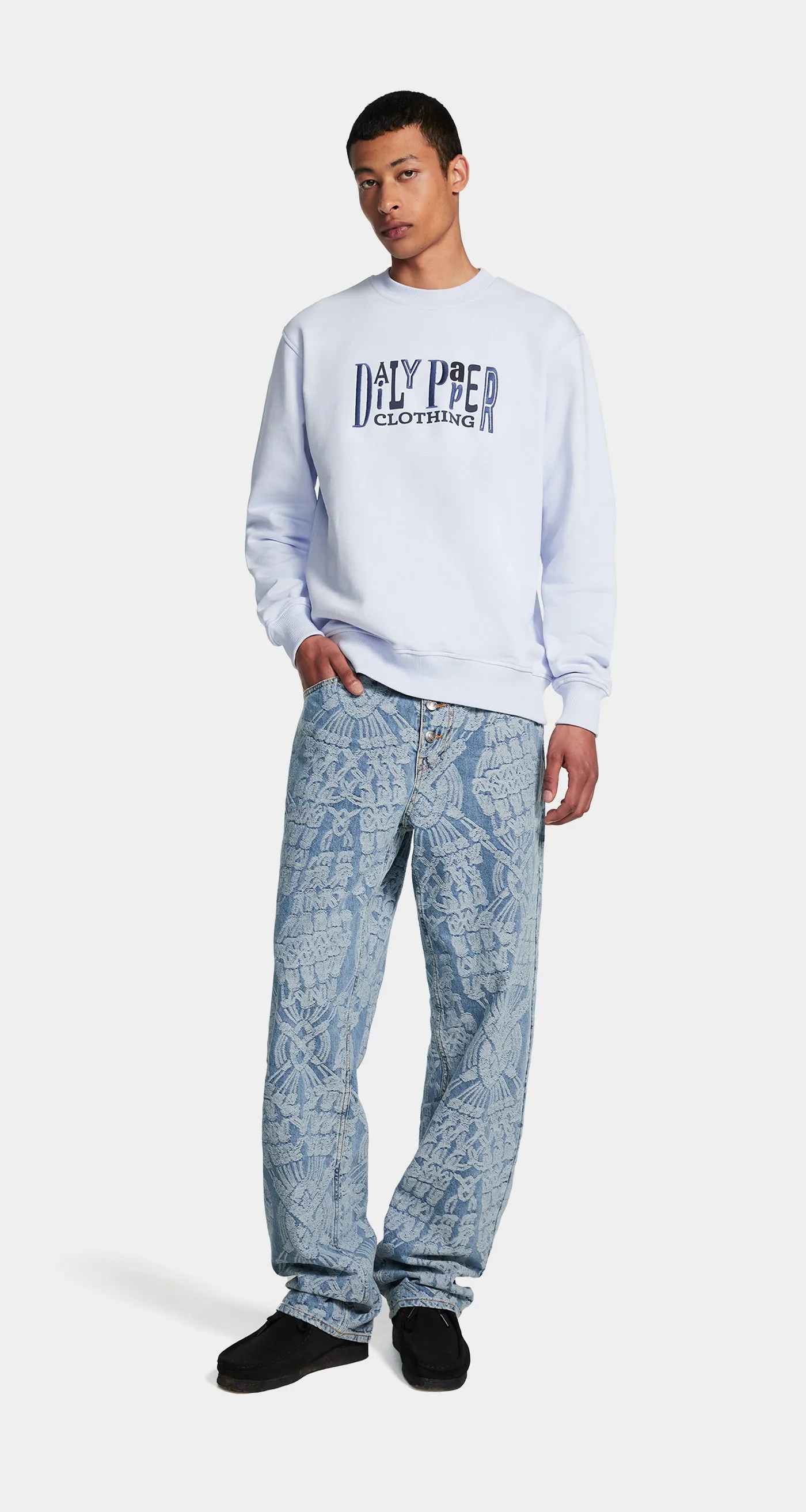 Halogen Blue United Type Sweater sold by Daily Paper product image thumbnail 3